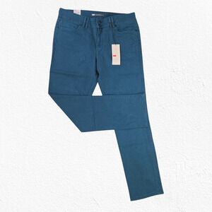 Levi's Teal Green Mid Rise Slim Fit Colored Denim Classic Skinny Jeans Size 14